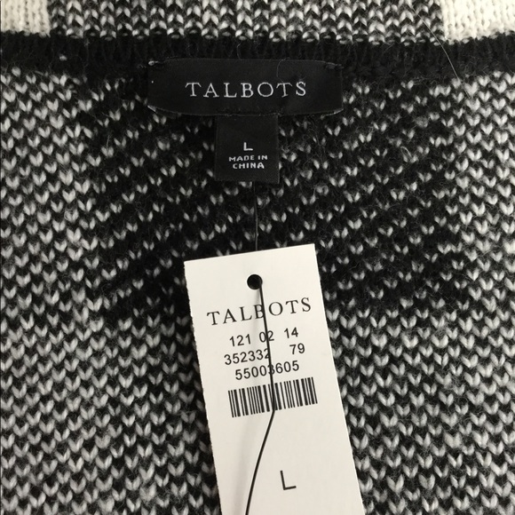 NWT Talbots Buffalo Plaid Sweater Jacket . - Picture 6 of 7